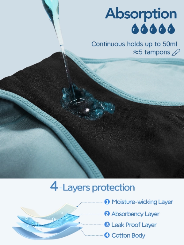 Incontinence Underwear for Women High Viscose-31003 -2