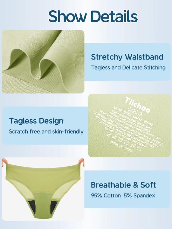 Seamless Leakproof Girls Period Panties-61080-3