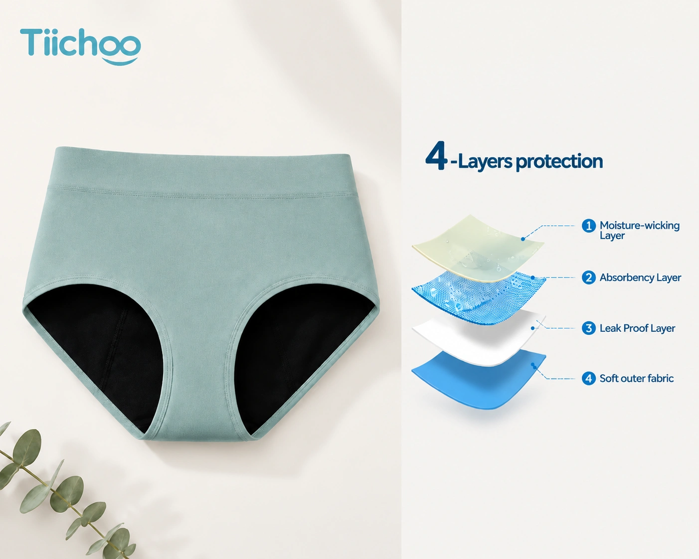 tiichoo womens incontinence underwear 31003 four layer protection